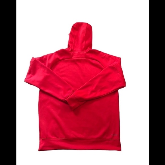 Adidas Men's Team Issue Climawarm Logo Hoodie Sz. L Red Large Mesh Lining - Picture 5 of 8